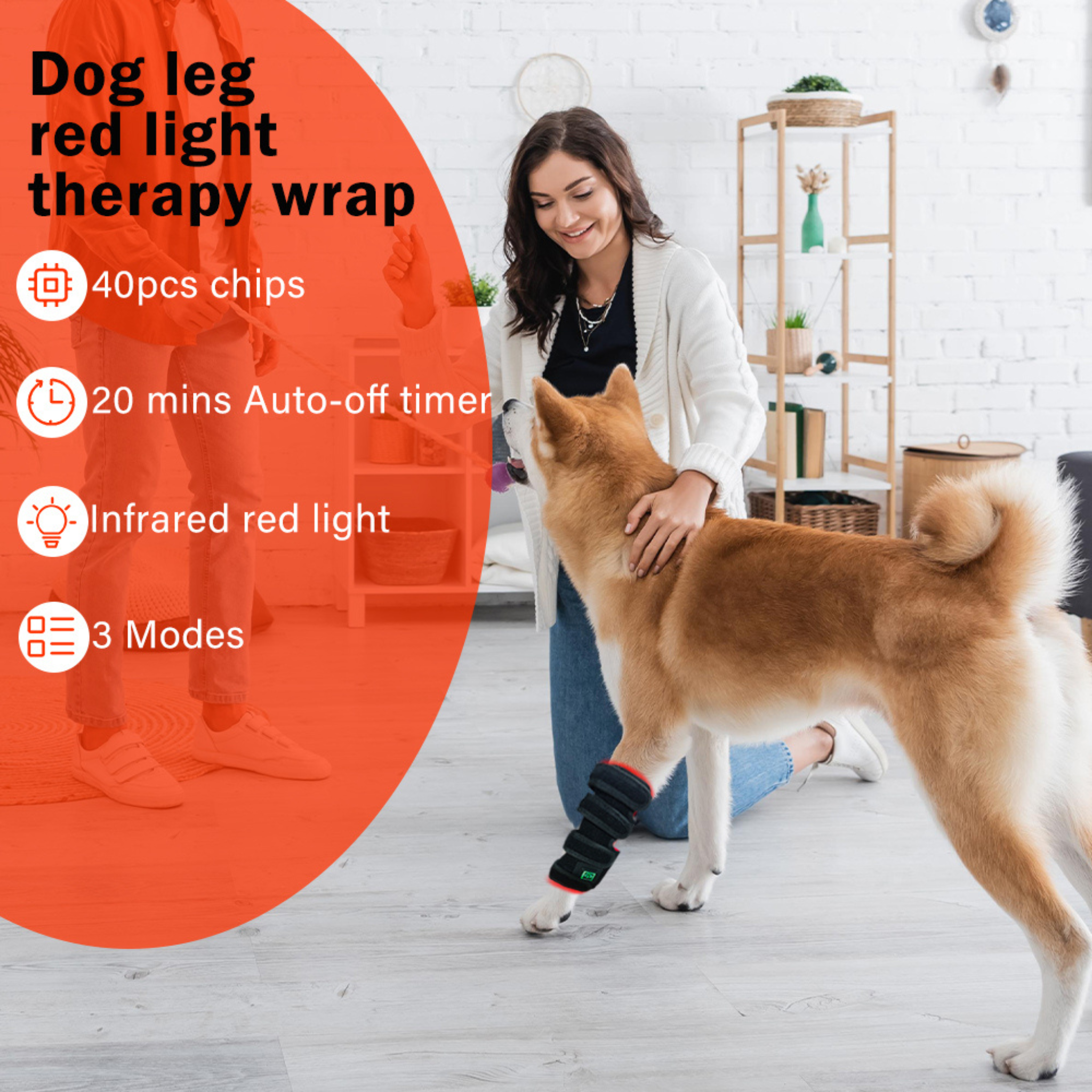 Pet Red Light Therapy Leg Wrap – Set of 2 (currently on back order)