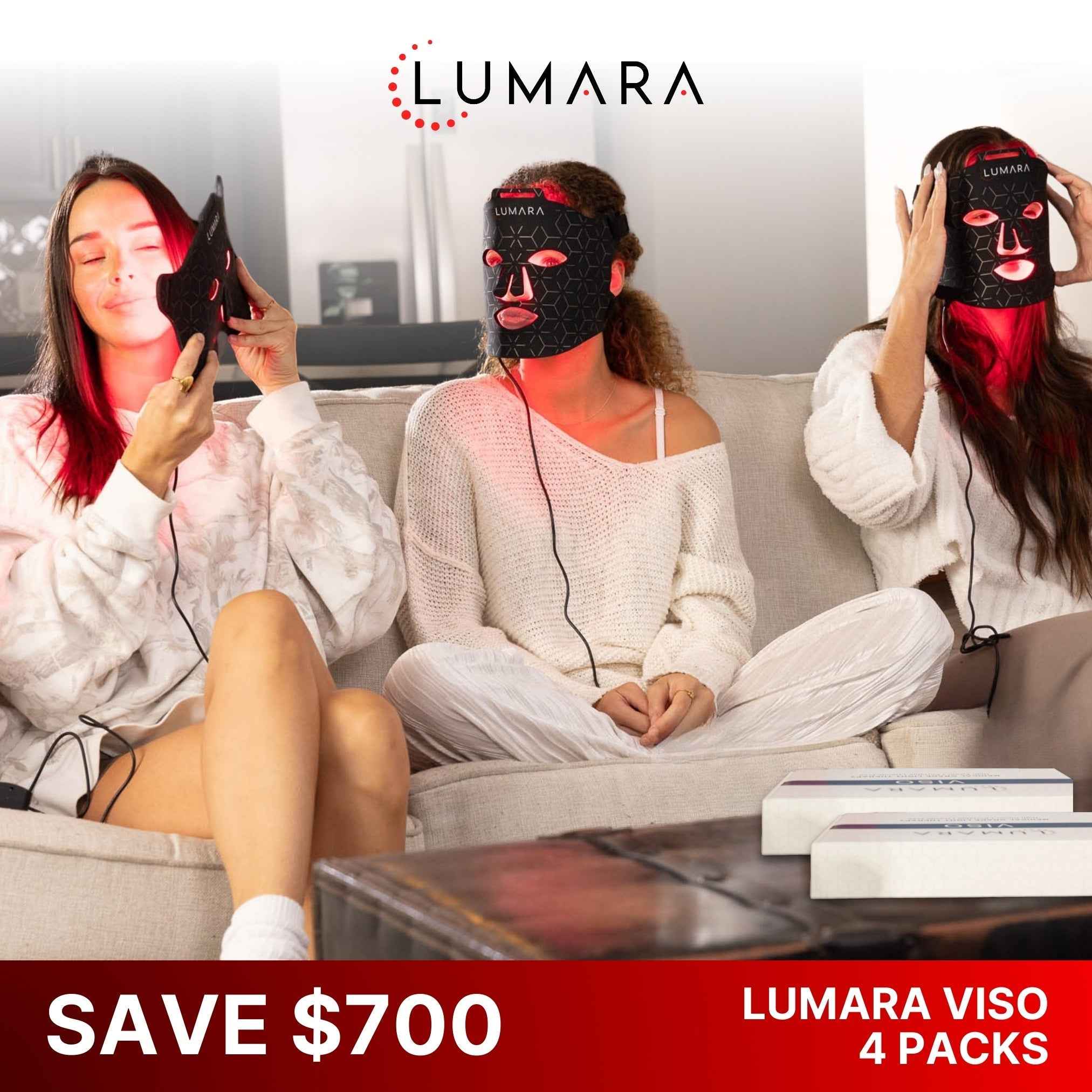 VISO | FDA Certified Red Light Therapy Mask - 4 Pack