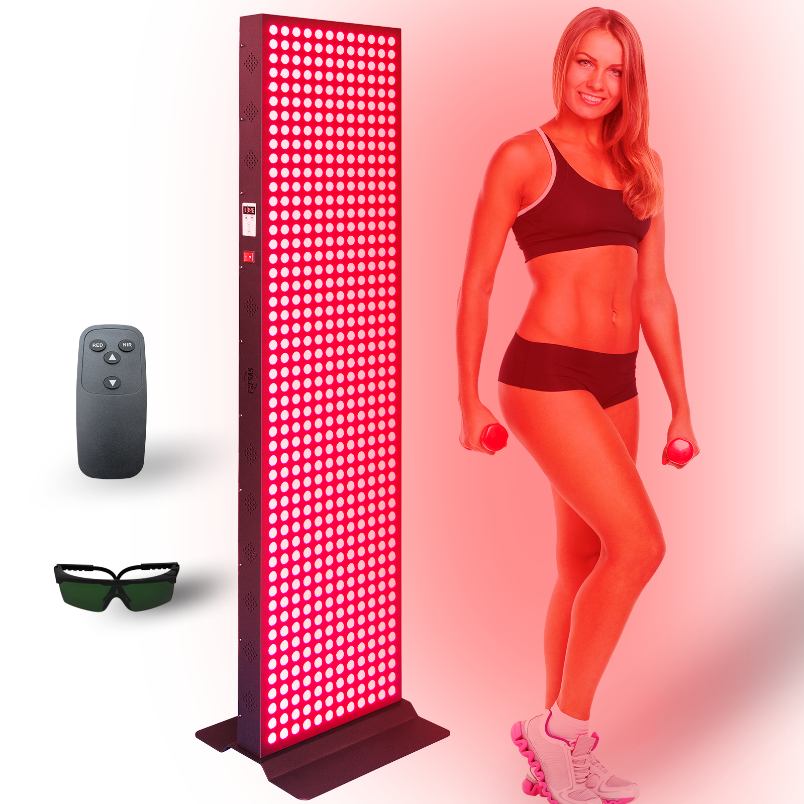 EXESAS 600 | 3000W Dual-chip Red Light Therapy Panel