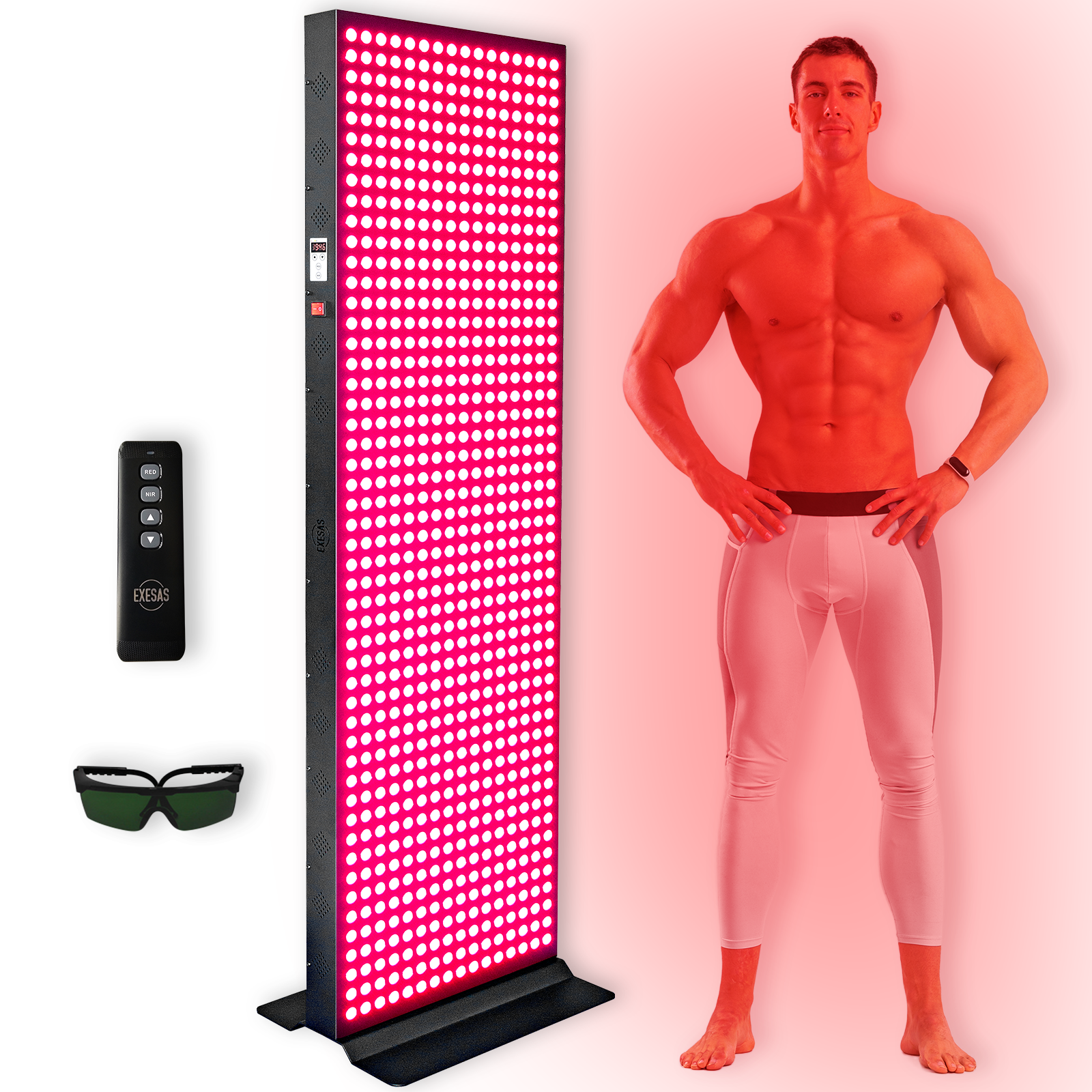 EXESAS | 800 LED Full-Body Red Light Therapy Panel