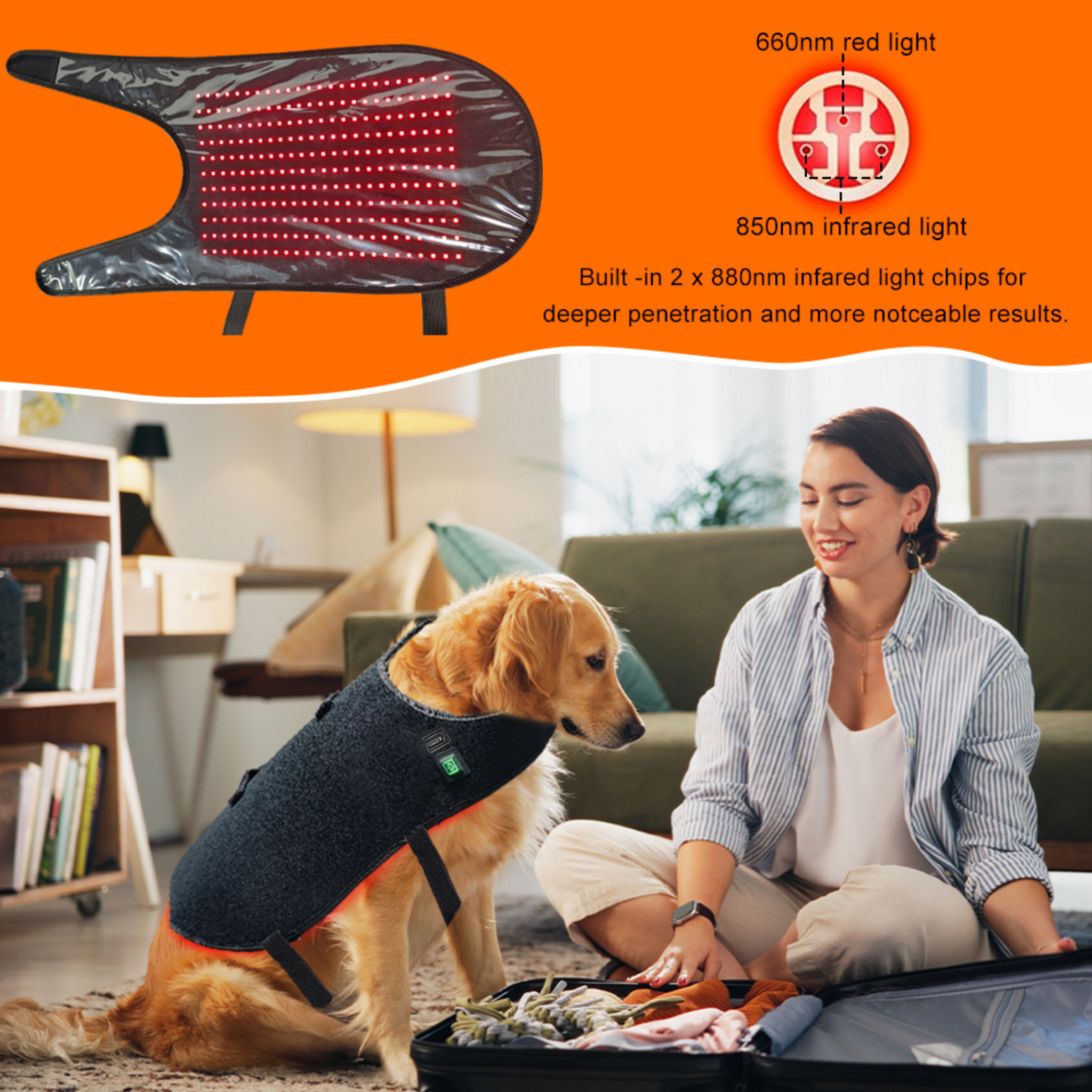 Pet Red Light Therapy Wrap