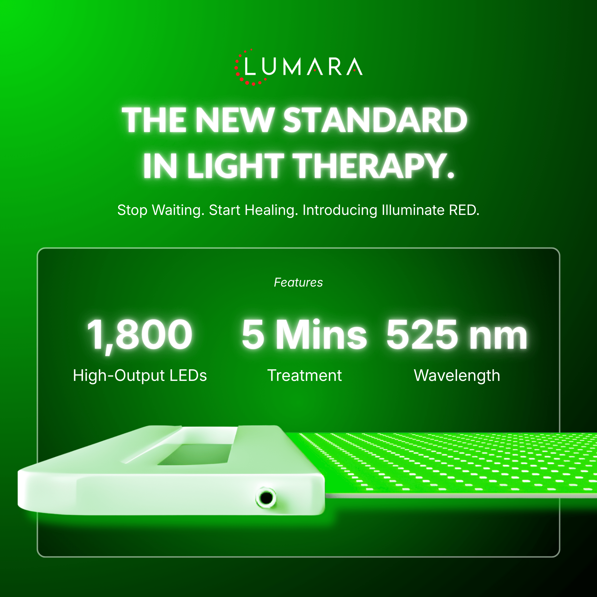 Lumara | Illuminate Green Light Therapy Panel
