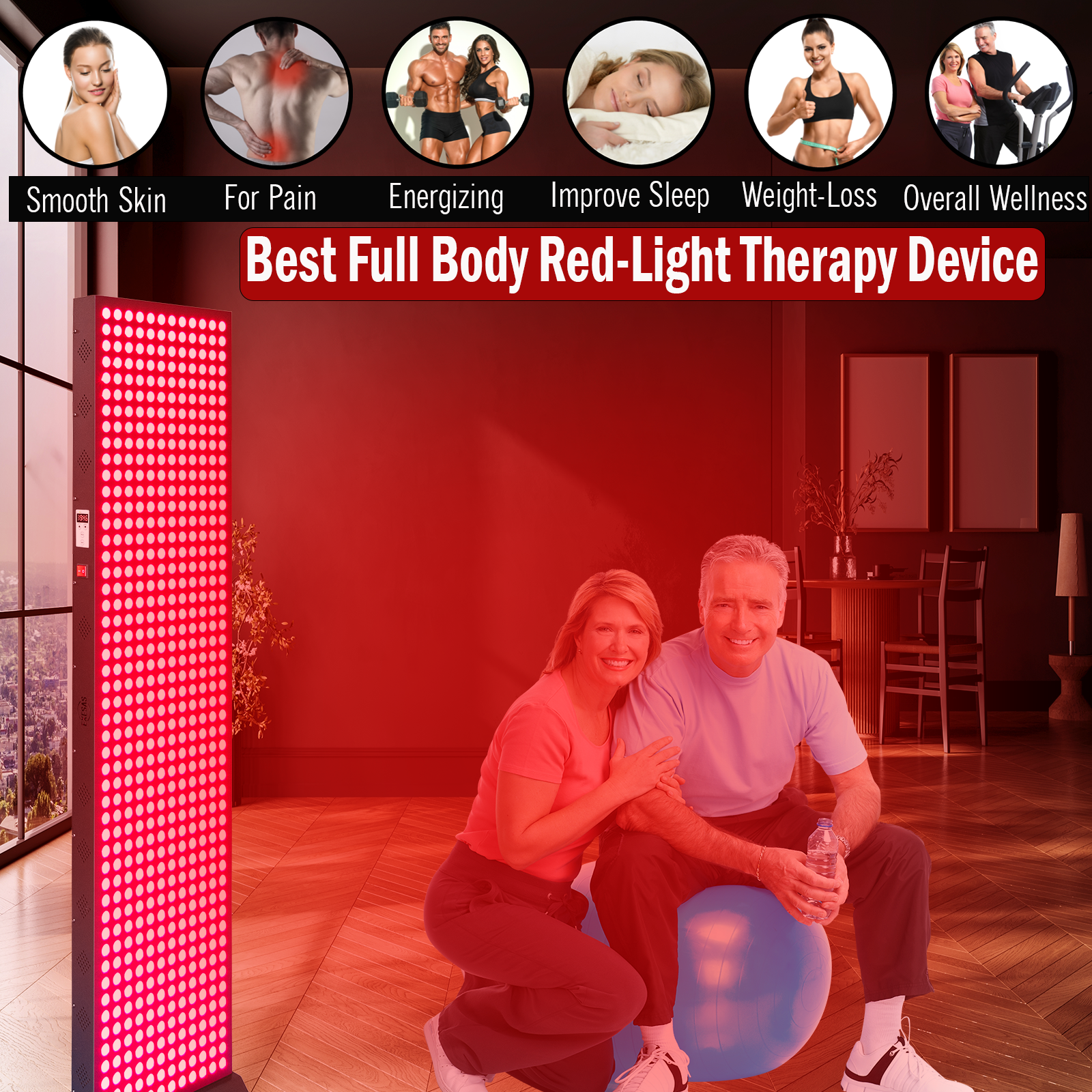EXESAS 600 | 3000W Dual-chip Red Light Therapy Panel