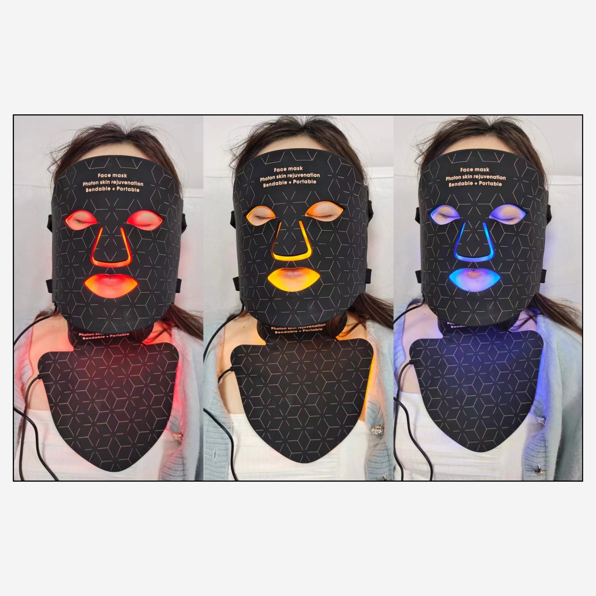 Red Light Therapy Face & Neck Mask Set