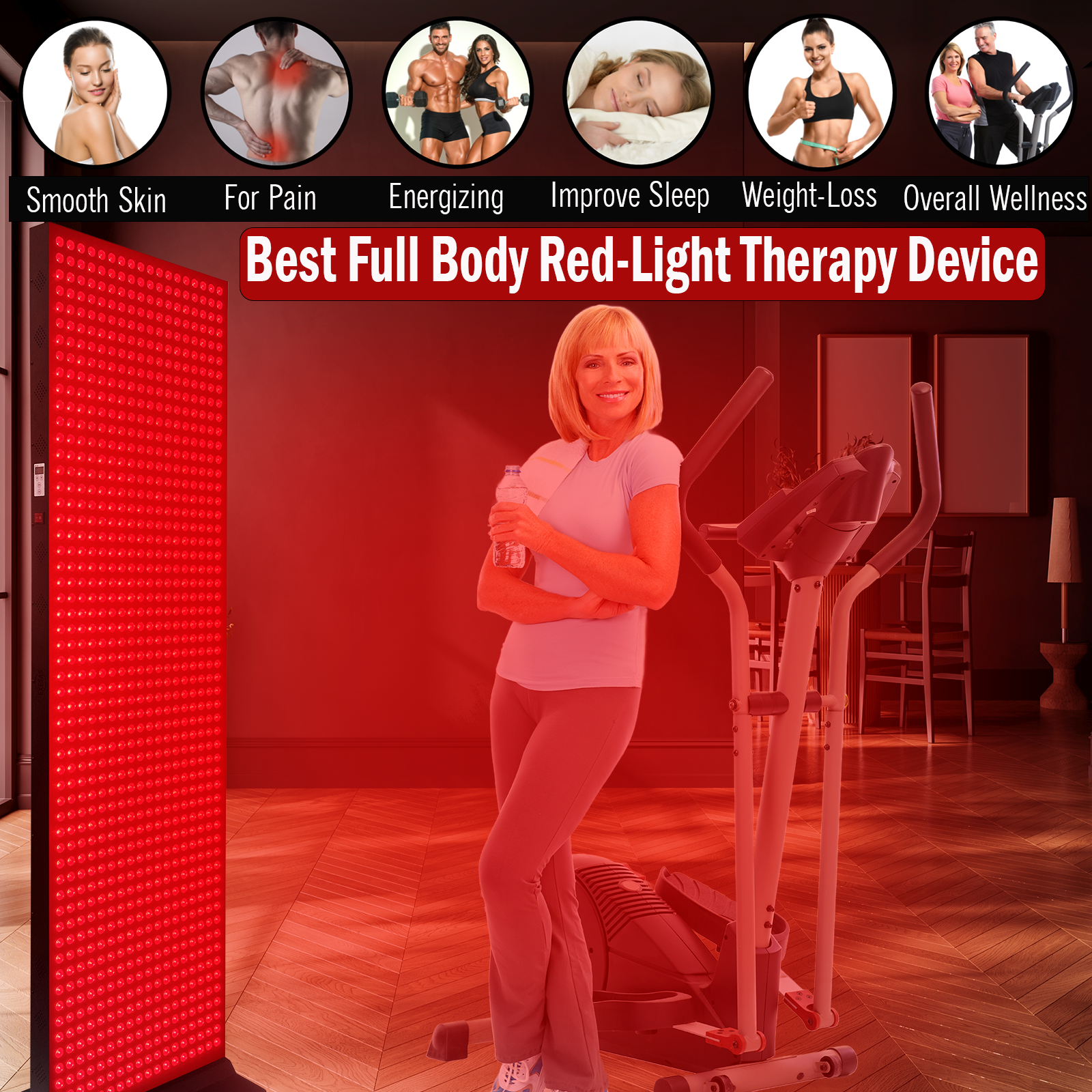 EXESAS 1008 | 5040W Dual-Chip Red Light Therapy Panel