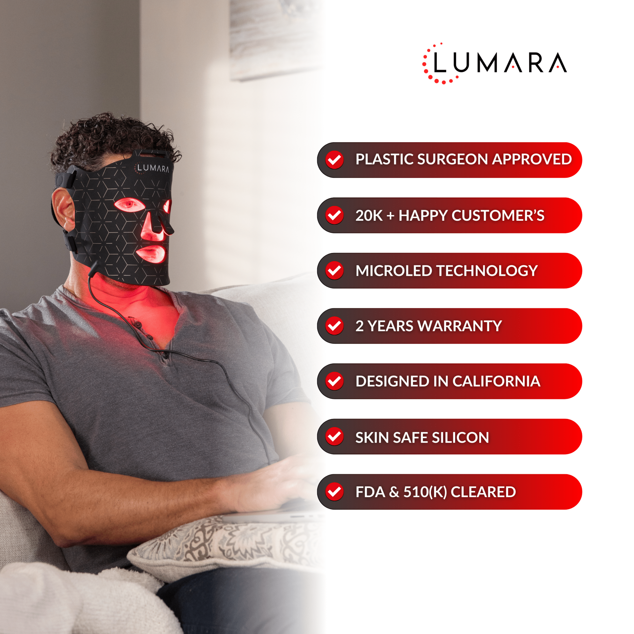 VISO by Lumara | FDA Certified Red Light Therapy Mask