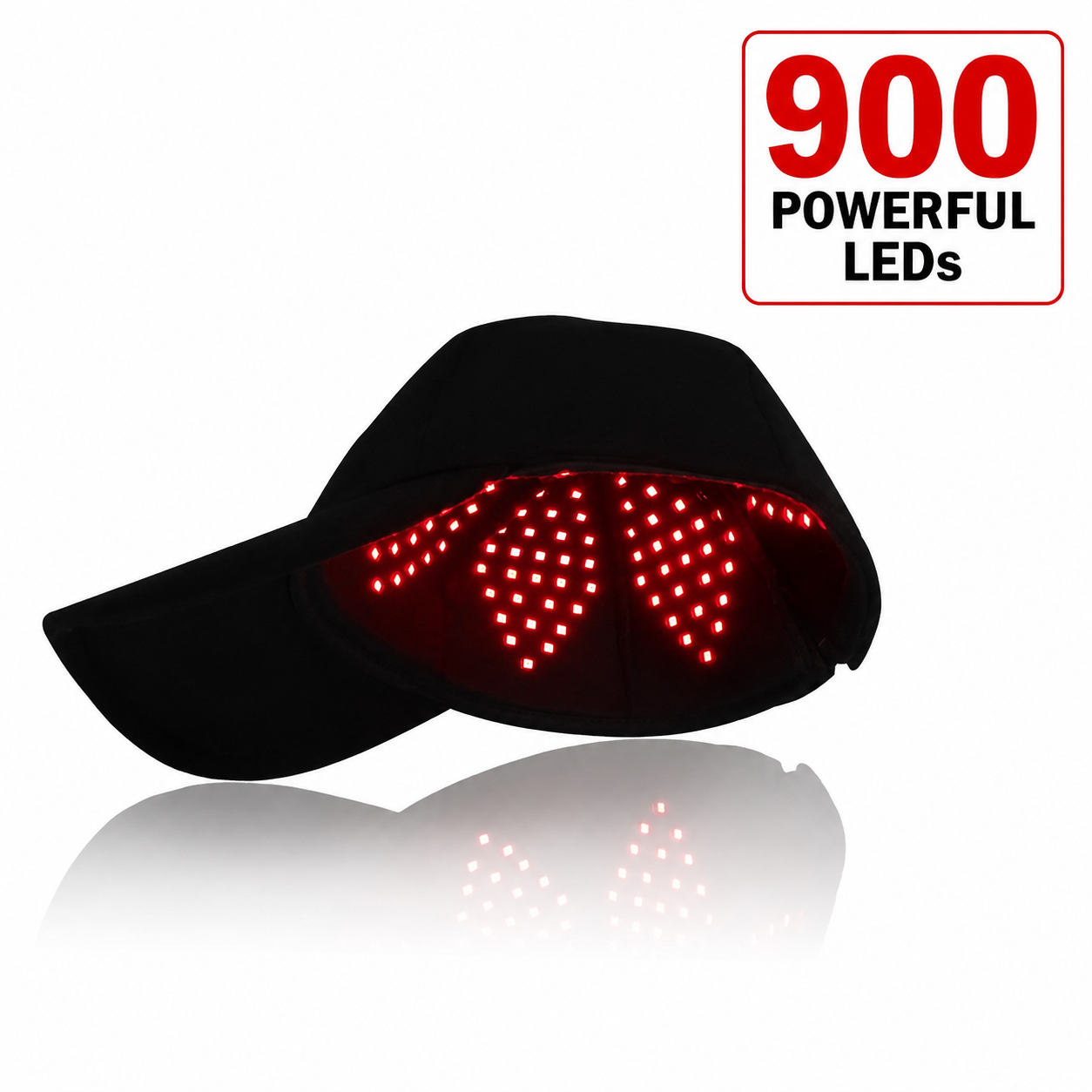 Red Light Therapy Hat | Full Scalp Coverage | 900 LEDs | 5 Wavelengths