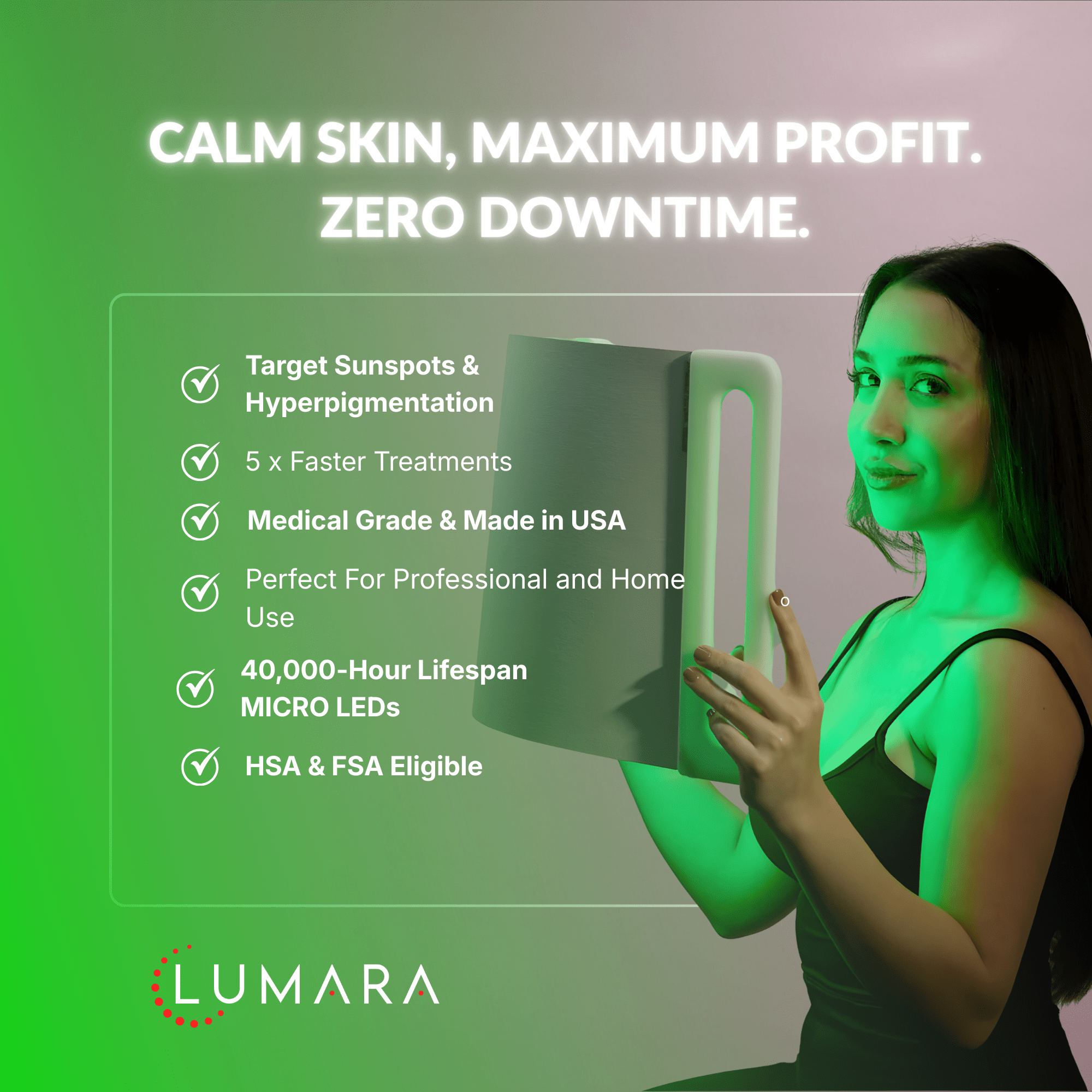 Lumara | Illuminate Green Light Therapy Panel