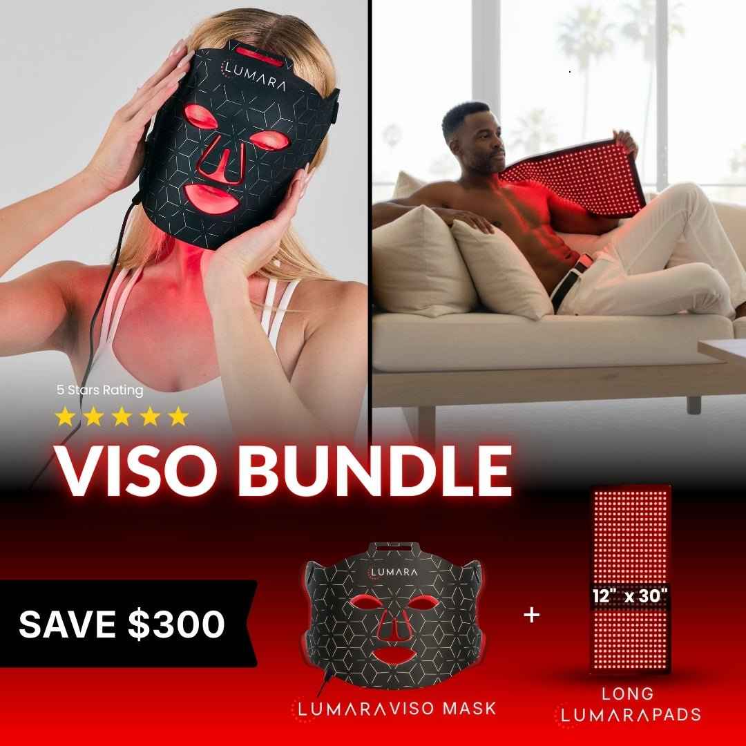 VISO | FDA Certified Red Light Therapy Mask - Pad Bundle