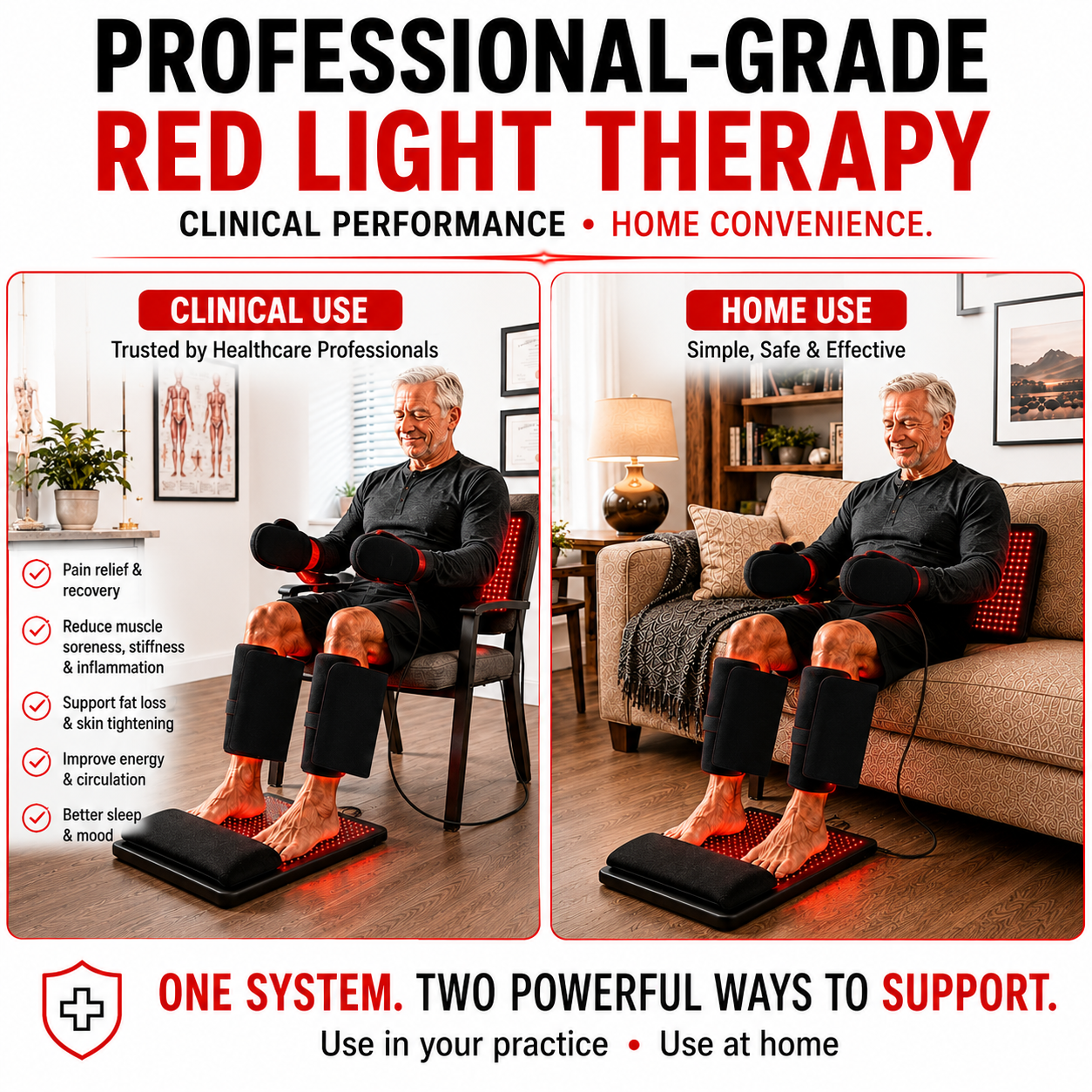 Red Light Therapy Kit for Hands & Feet – 6 Devices
